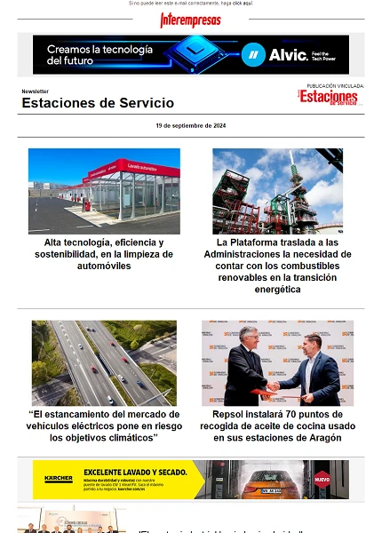 Newsletter Estaciones de Servicio