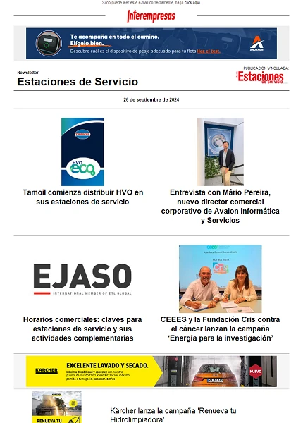 Newsletter Estaciones de Servicio