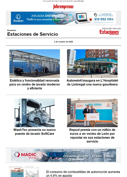 Newsletter Estaciones de Servicio