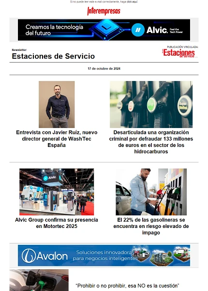 Newsletter Estaciones de Servicio