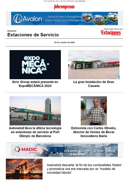 Newsletter Estaciones de Servicio