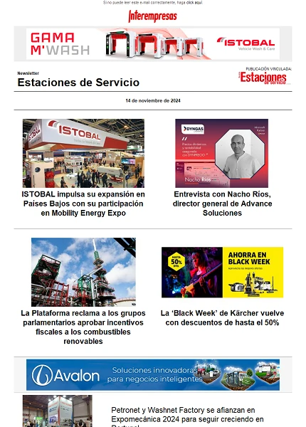 Newsletter Estaciones de Servicio