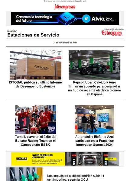 Newsletter Estaciones de Servicio