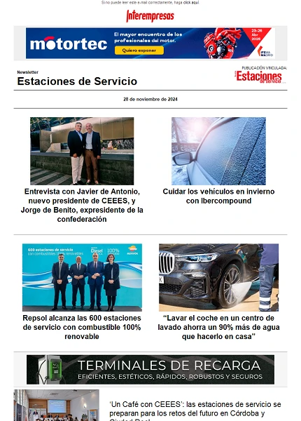 Newsletter Estaciones de Servicio