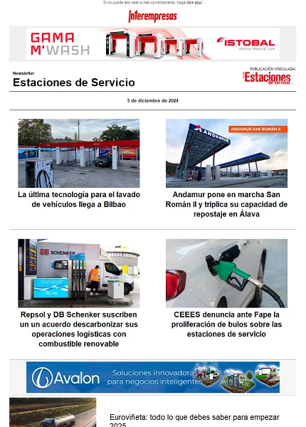 Newsletter Estaciones de Servicio