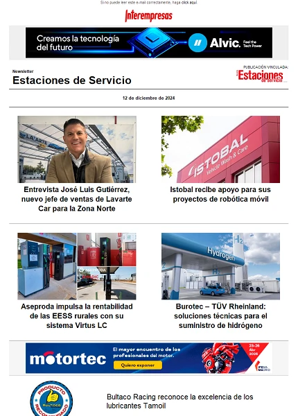 Newsletter Estaciones de Servicio