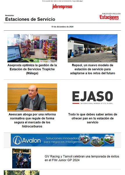 Newsletter Estaciones de Servicio