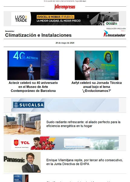 Newsletter Climatización e Instalaciones