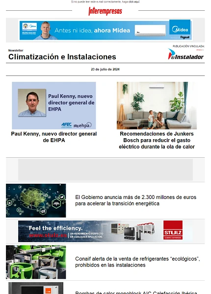 Newsletter Climatización e Instalaciones
