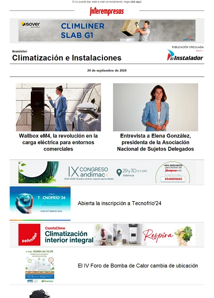 Newsletter Climatización e Instalaciones