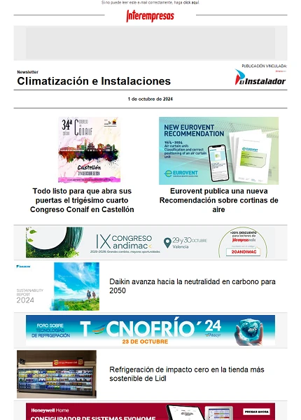 Newsletter Climatización e Instalaciones