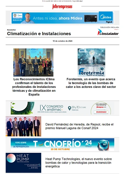 Newsletter Climatización e Instalaciones