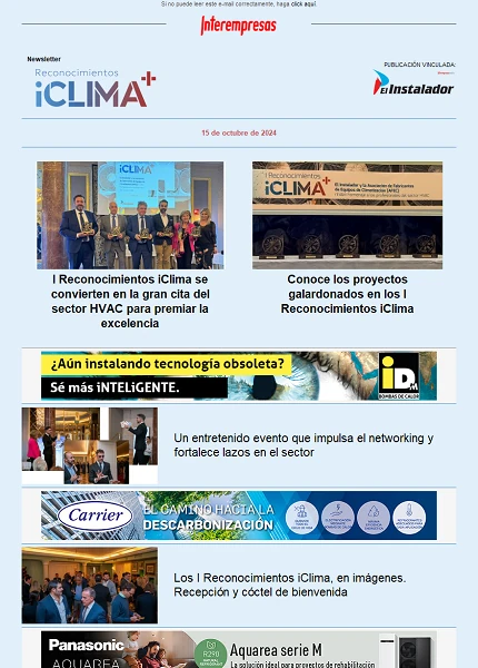 Newsletter Climatización e Instalaciones