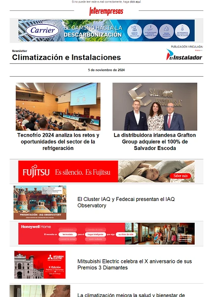 Newsletter Climatización e Instalaciones