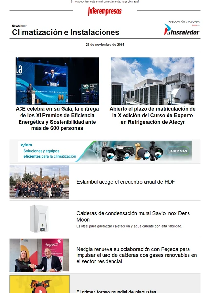 Newsletter Climatización e Instalaciones