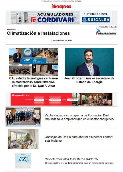 Newsletter Climatización e Instalaciones