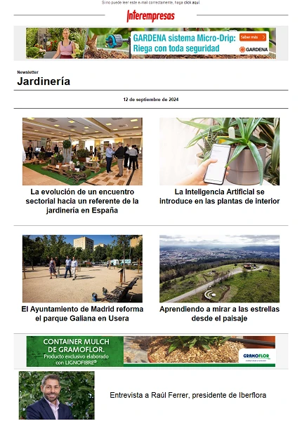 Newsletter Jardinería