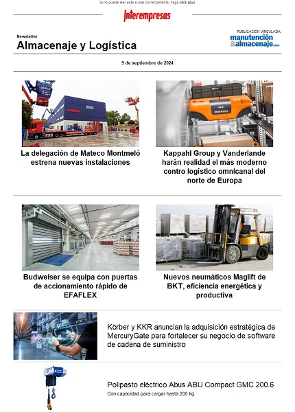 Newsletter Almacenaje y Logística