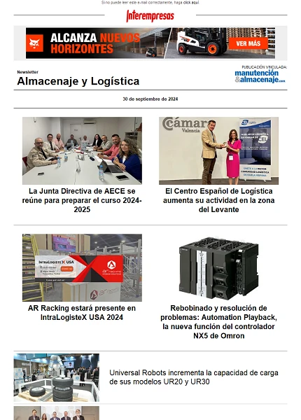 Newsletter Almacenaje y Logística