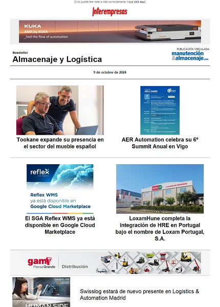 Newsletter Almacenaje y Logística