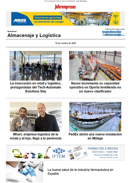 Newsletter Almacenaje y Logística