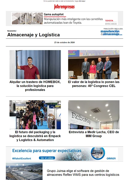 Newsletter Almacenaje y Logística