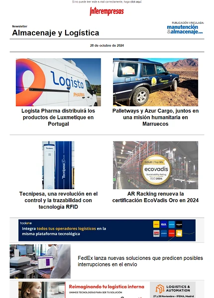 Newsletter Almacenaje y Logística