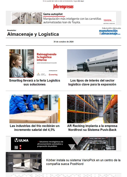 Newsletter Almacenaje y Logística