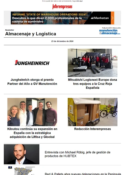 Newsletter Almacenaje y Logística