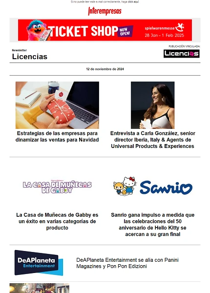 Newsletter de Licencias