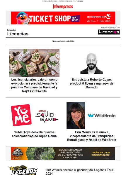 Newsletter de Licencias