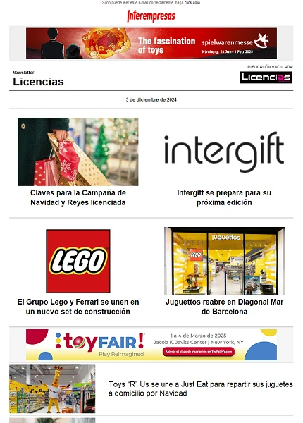 Newsletter de Licencias