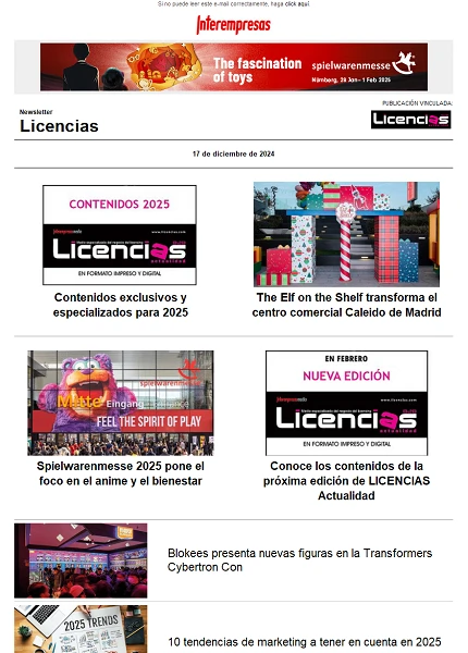 Newsletter de Licencias