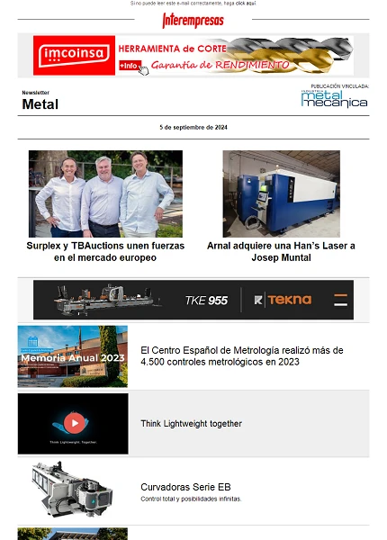 Newsletter Metal