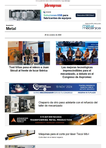 Newsletter Metal