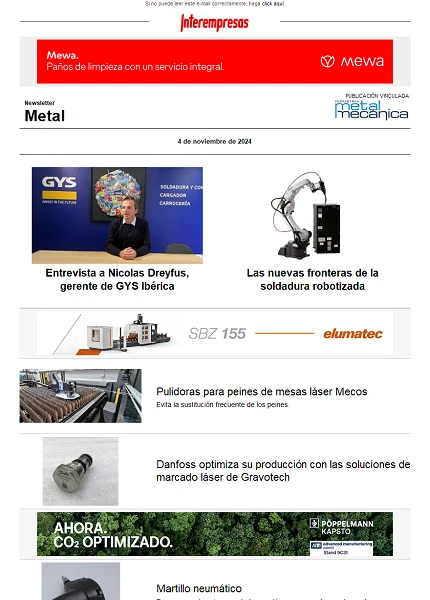 Newsletter Metal