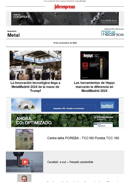 Newsletter Metal