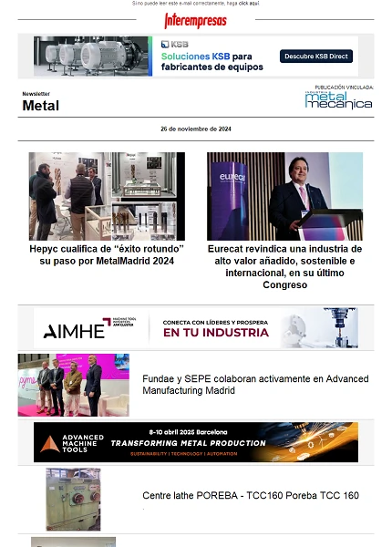 Newsletter Metal