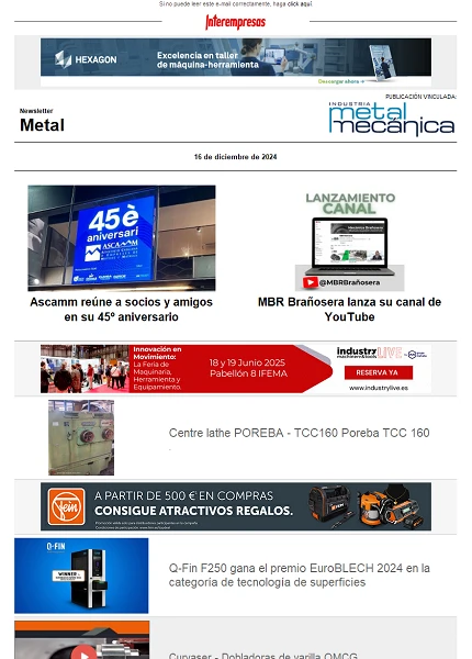 Newsletter Metal