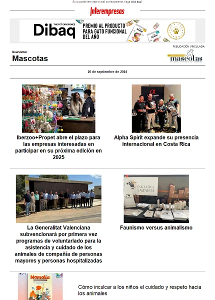 Newsletter Mascotas