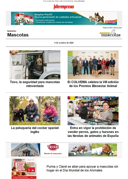 Newsletter Mascotas