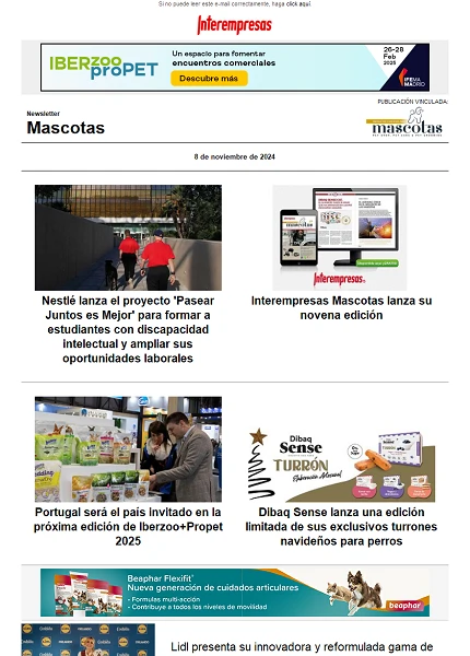 Newsletter Mascotas