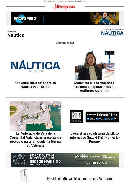 Newsletter Náutica
