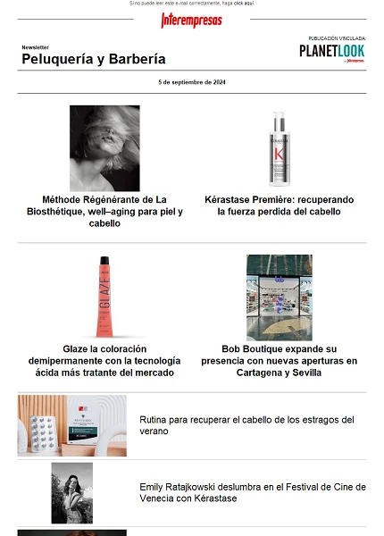 Newsletter Peluquería