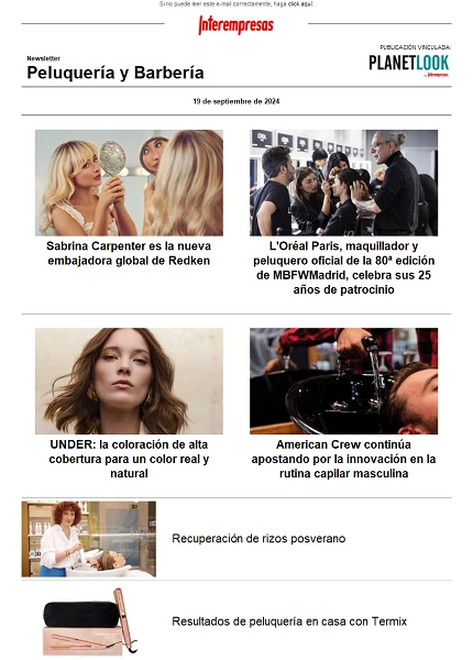 Newsletter Peluquería