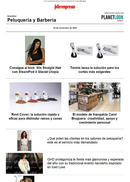 Newsletter Peluquería