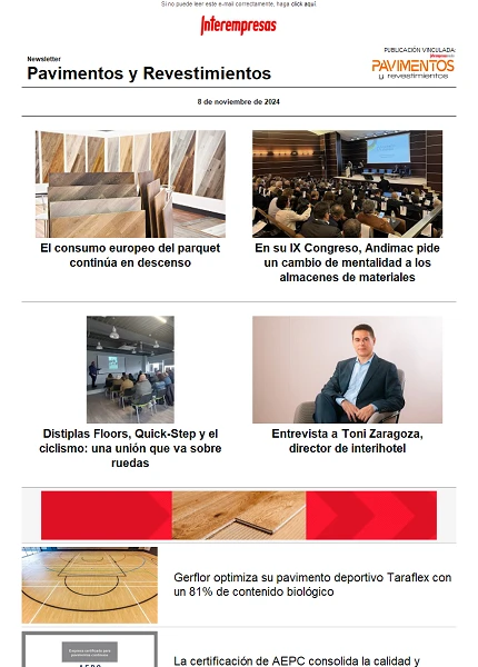 Newsletter Pavimentos y Revestimientos