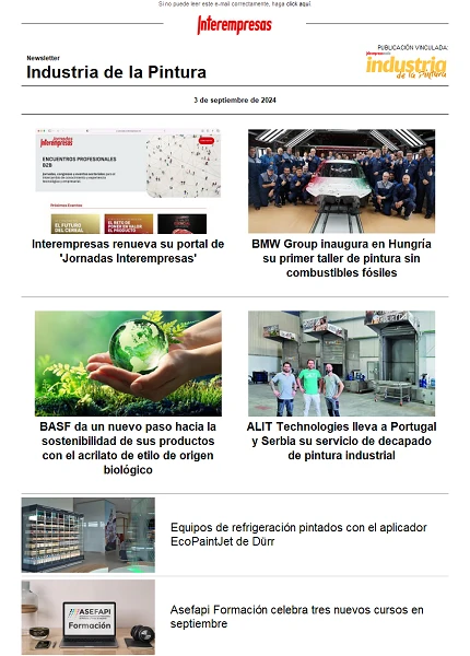 Newsletter Industria de la Pintura