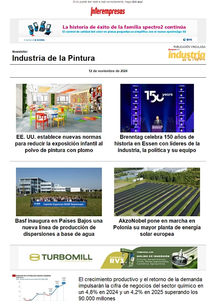 Newsletter Industria de la Pintura