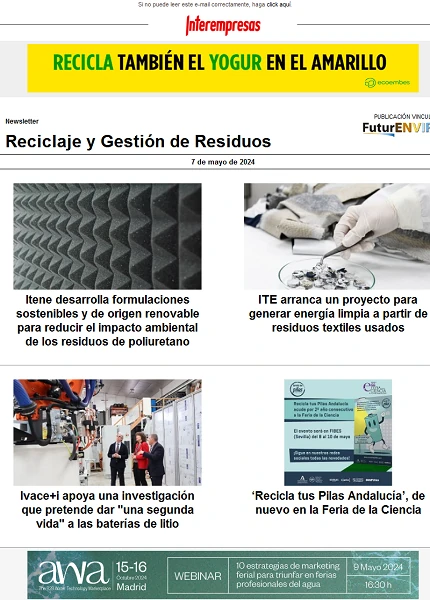 Newsletter Reciclaje y Gestión de Residuos